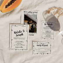 Boda de marco moderno exclusivo para retro-mano