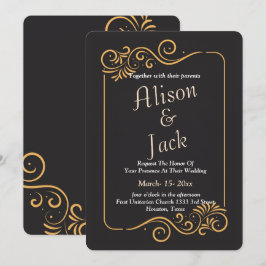 Invitación Boda de marco ornamental