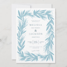 Boda de marco Wreath de invierno moderno