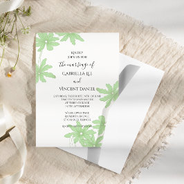 Invitación Boda de maremotos verdes