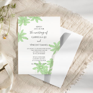 Invitación Boda de maremotos verdes
