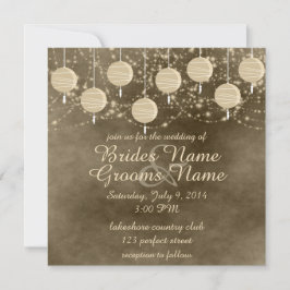 Invitación Boda de Marfil Lanterns