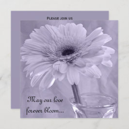 Invitación Boda de margarita morado claro