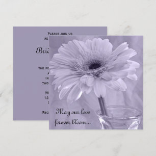 Invitación Boda de margarita morado claro