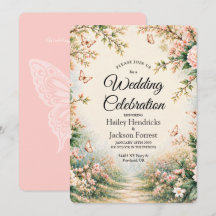 Boda de Mariposa de Jardin Encantado de Flor Silve