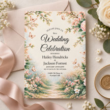 Boda de Mariposa de Jardin Encantado de Flor Silve