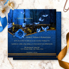 Invitación Boda de mariposas forestales encantadas