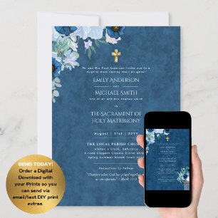 Invitación Boda de Masa Nupcial de la Iglesia Católica Rusa