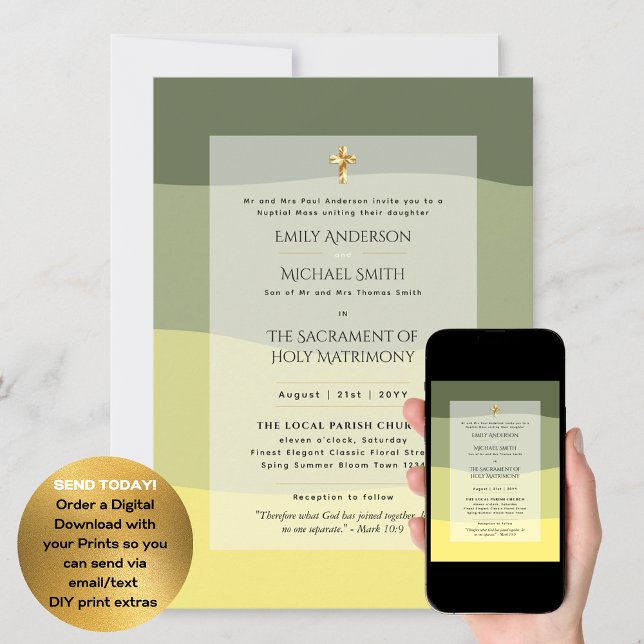 Invitación Boda de Masas Nupciales Católicas (Subido por el creador)