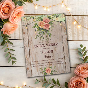 Invitación Boda de Mason de Juego Rústico de Borgoña