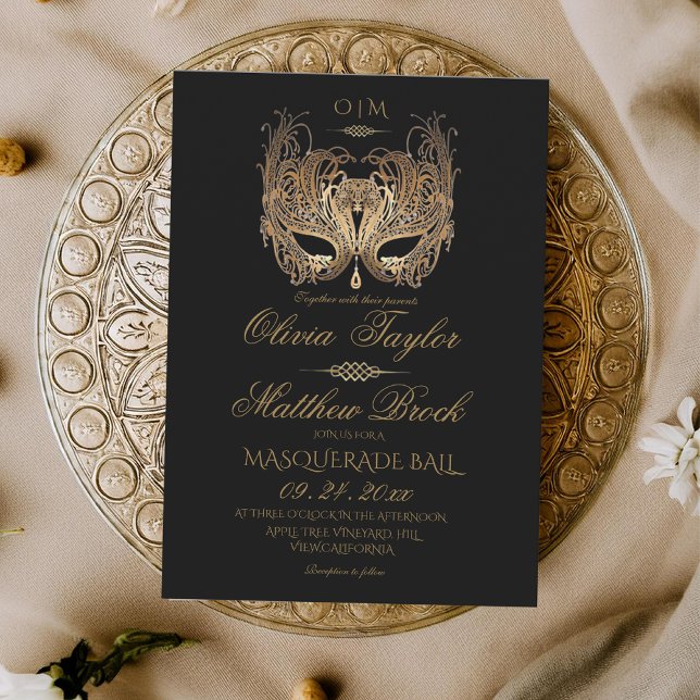 Invitación Boda de Masquerade (Subido por el creador)