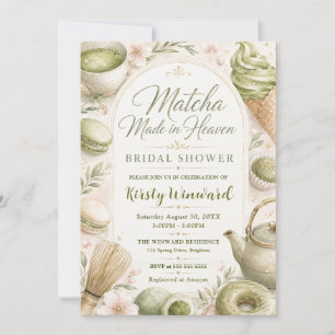 Invitación Boda de Matcha Hecha en el Cielo: Desayuno Nupcial