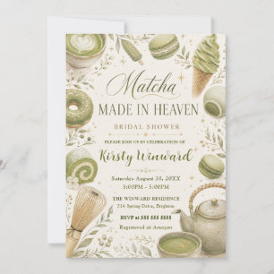Invitación Boda de Matcha Hecha en el Cielo: Desayuno Nupcial
