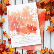 Boda de melocotón de color coral abstracto moderno