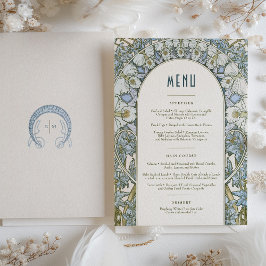 Invitación Boda de menú Art Nouveau vintage de Mucha