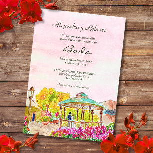 Invitación Boda de México del Casco Antiguo Español