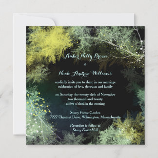 Invitación Boda de Mística Mágica Starry Forest