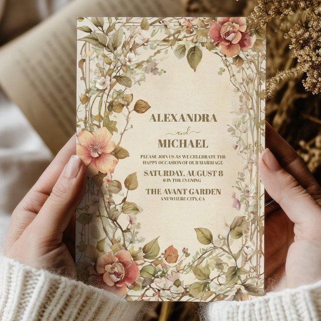 Invitación Boda de moda bohemiana con clase Terracotta (Subido por el creador)