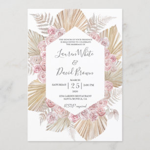 Invitación boda de moda Boho