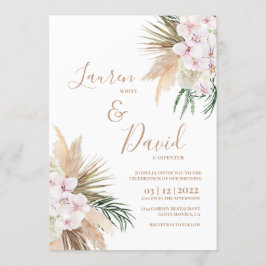 Invitación boda de Moda Boho