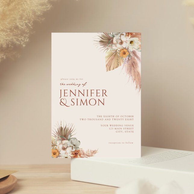 Invitación Boda de Moda Boho moderno (Subido por el creador)