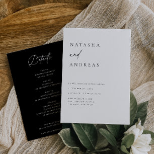 Invitación Boda de Moda contemporánea