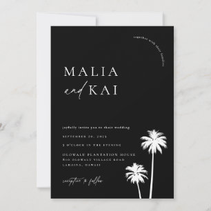 Invitación Boda de Moda costera contemporánea