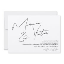 Boda de moda de caligrafía de escritura de nombres