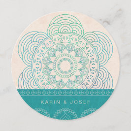Invitación Boda de Moda del Jardín de Verano Mandala