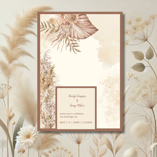 Invitación boda de Moda moderna intemporal Elegancia (Subido por el creador)