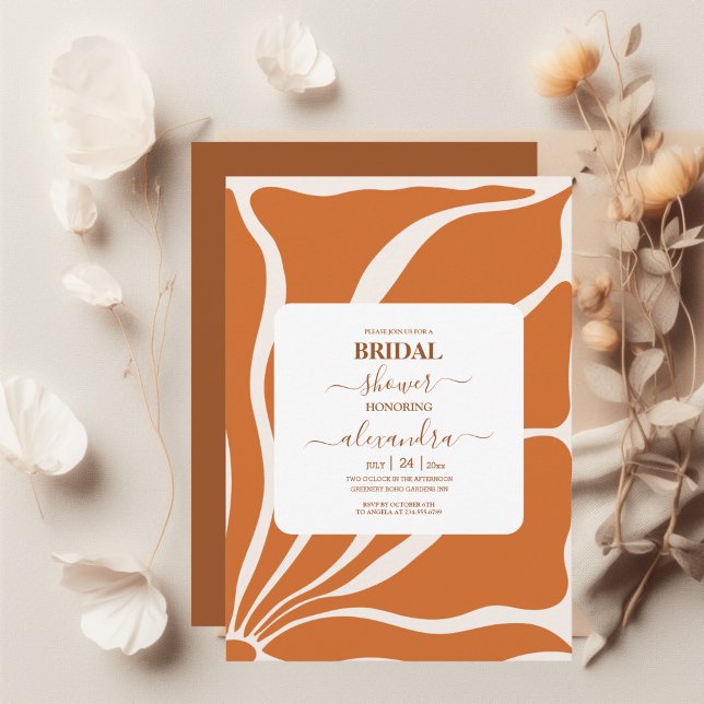 Invitación Boda de Moda retro floral Boho (Subido por el creador)