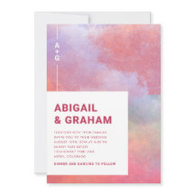 Boda de monograma acuarela