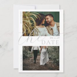 Invitación Boda de Montaña Floral Amapola 2 Fotos Guardar Fec