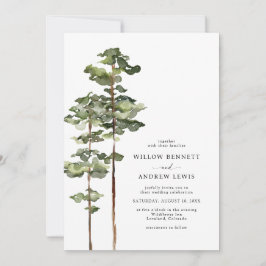 Invitación Boda de montaña moderno