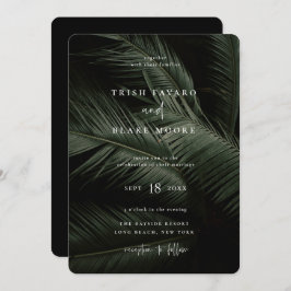 Invitación Boda de Moody Tropics