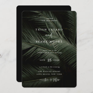 Invitación Boda de Moody Tropics