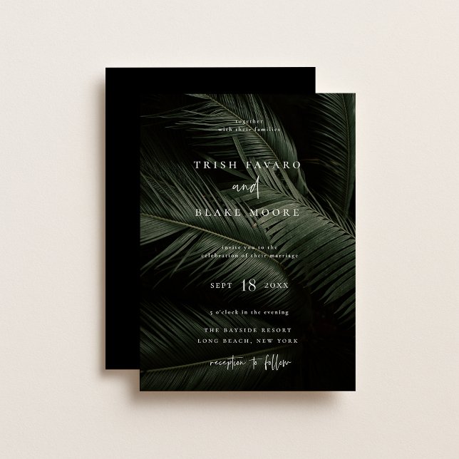 Invitación Boda de Moody Tropics (Subido por el creador)