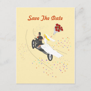 Invitación Boda de Moteros Guardar la Fecha