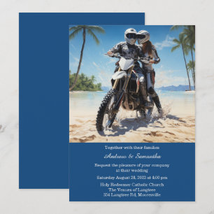 Invitación Boda de Motocicleta Personalizada