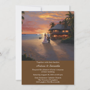 Invitación Boda de motocicletas personalizado