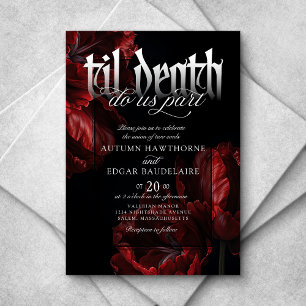 Invitación Boda de Muerte Gótica hasta la Muerte
