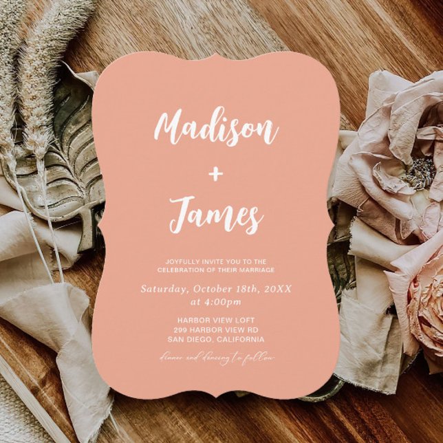 Invitación Boda de Naranja Summer Peach (Subido por el creador)