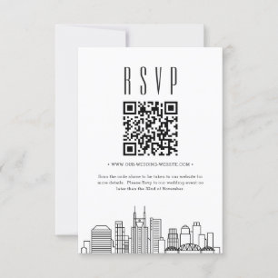 Invitación Boda de Nashville código QR RSVP