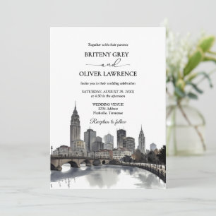 Invitación Boda de Nashville Tennessee Watercolor