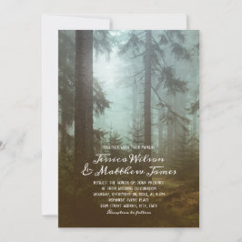 Invitación Boda de Naturaleza de los Árboles Ecológicos de lo