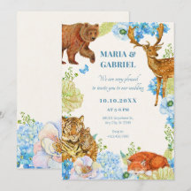 Boda de naturaleza floral safari