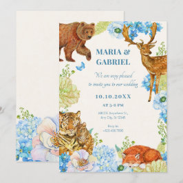 Invitación Boda de naturaleza floral safari