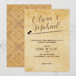 Invitación Boda de naves de papel de época
