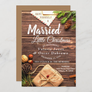 Invitación Boda de Navidad