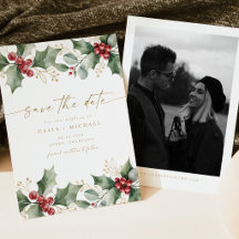 Boda de Navidad de Invierno Save the Date